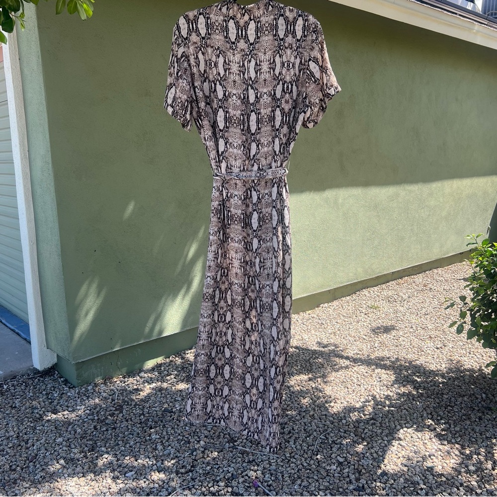 Socialite Snakeskin Long Dress Size: XL - Picture 6 of 8